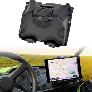 SAUTVS Electronic Device Tablet Phone Holder Compatible with Honda Pioneer 520 2021-2026 / Pioneer 500 2015-2023 Accessories, Adjustable Navigator GPS Tablet Phone Mount with Extra Storage Box
